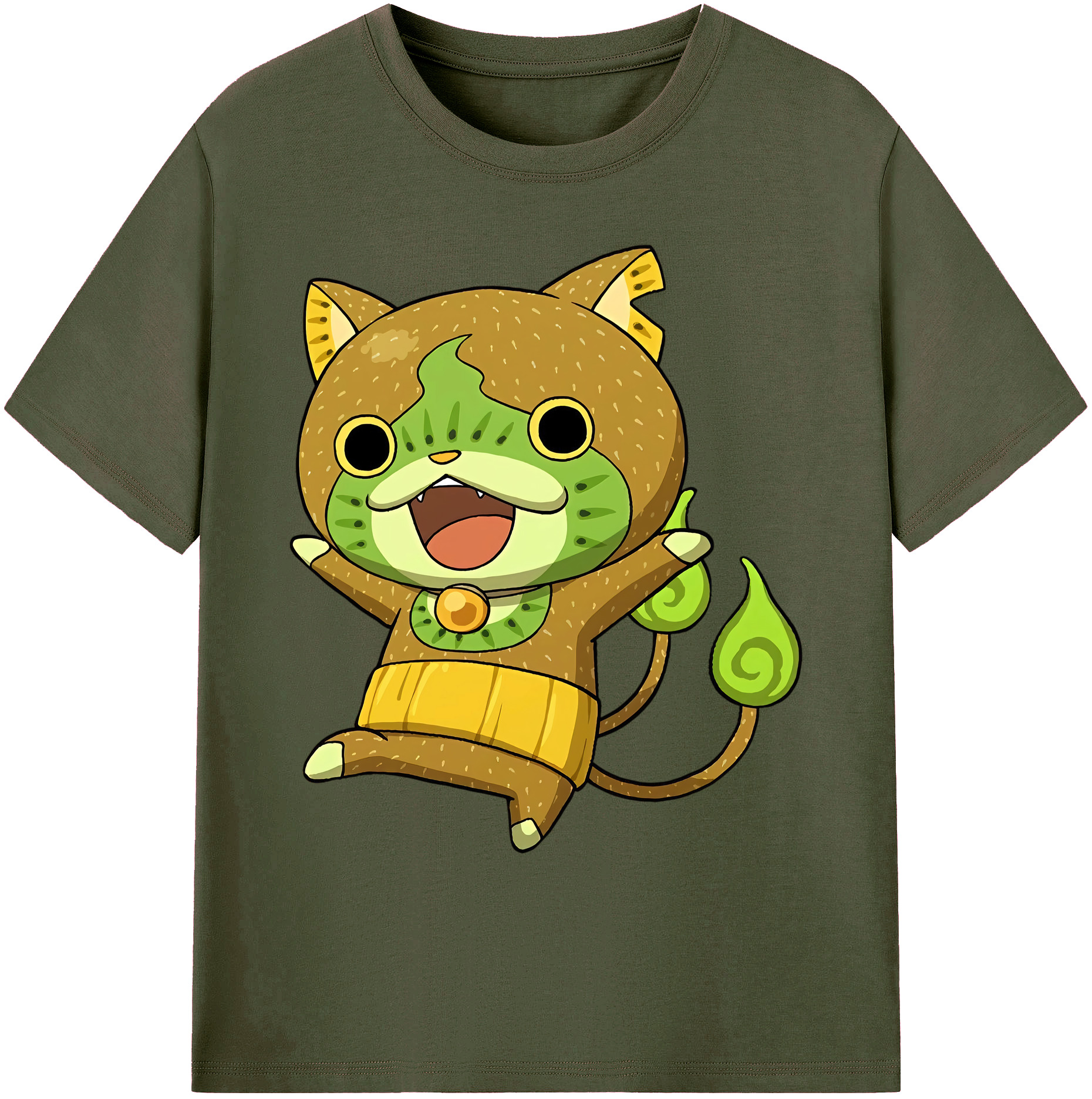 （画像用） 妖怪ウォッチ Yo-kai Watch 綿100％ メンズ半袖Tシャツ｜肌触りやわらか＆通気性